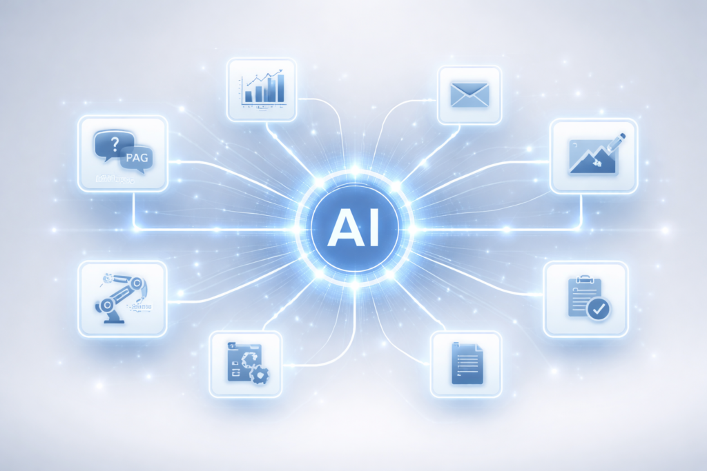 ferramentas de IA pouco conhecidas automatizando tarefas