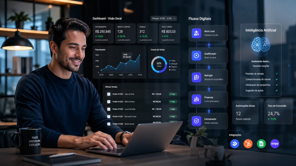 automação para pequenos negócios com inteligência artificial