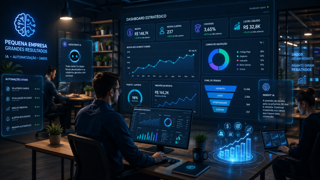 futuro da automação e inteligência artificial em negócios