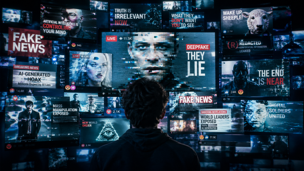 inteligência artificial gerando desinformação em massa