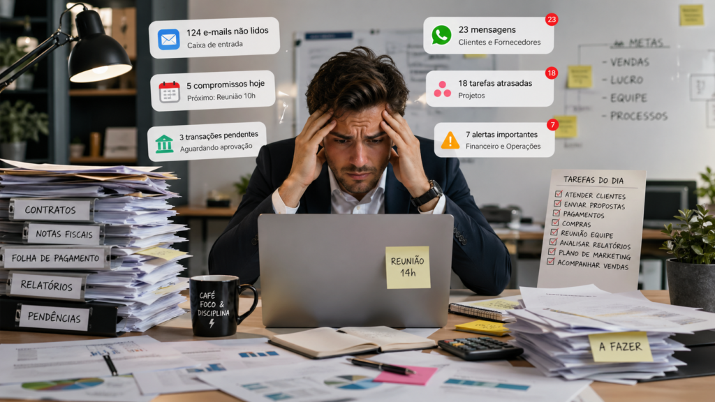 ALT: tarefas manuais reduzindo produtividade empresarial

