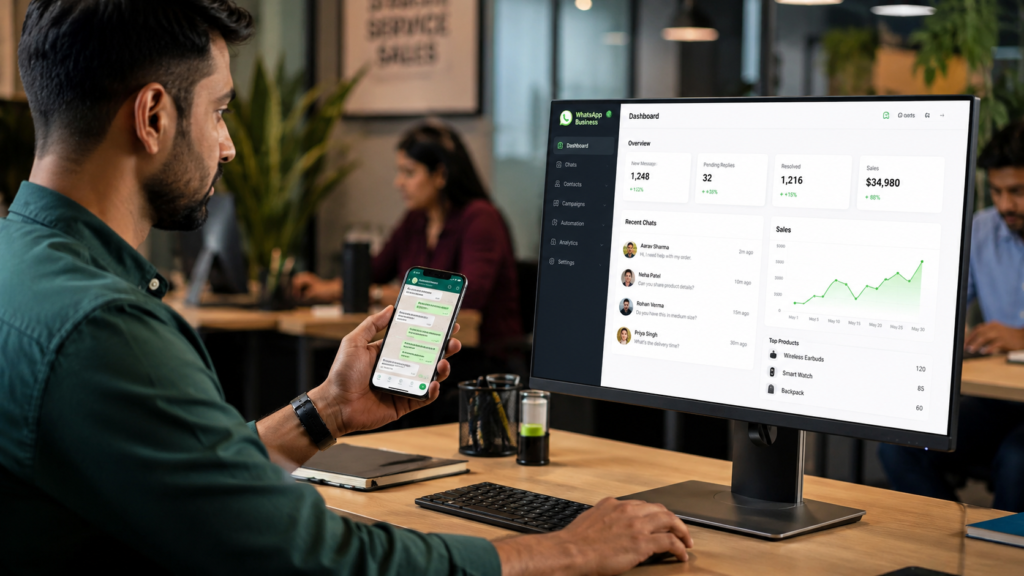 automação de WhatsApp para negócios