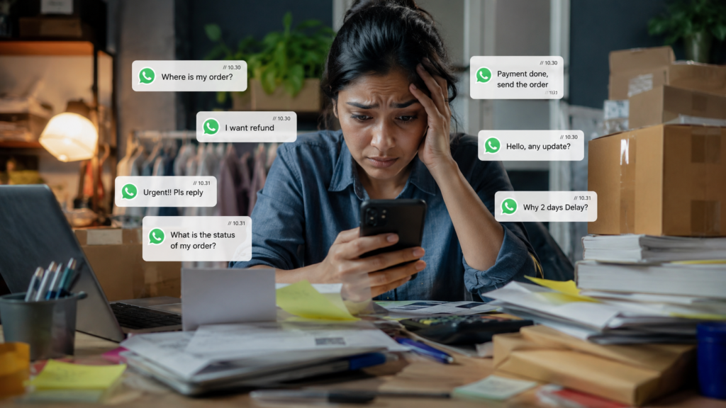 problemas de atendimento manual no WhatsApp