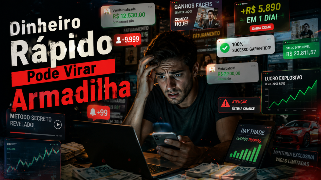 erro de buscar dinheiro rápido sem estratégia
