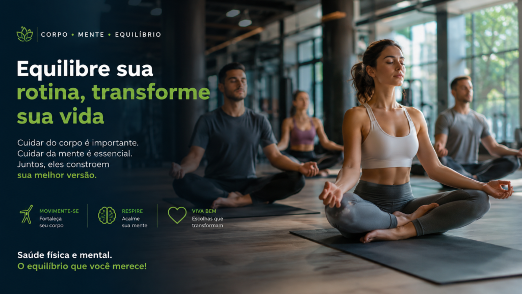 mercado de saúde física e mental em crescimento
