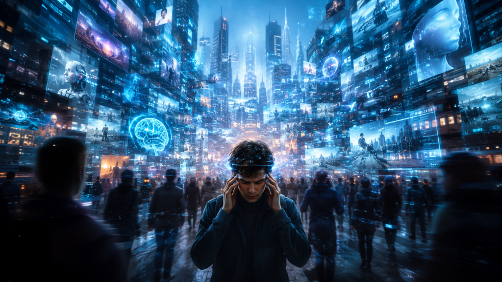 futuro da atenção humana em meio à inteligência artificial e tecnologia
