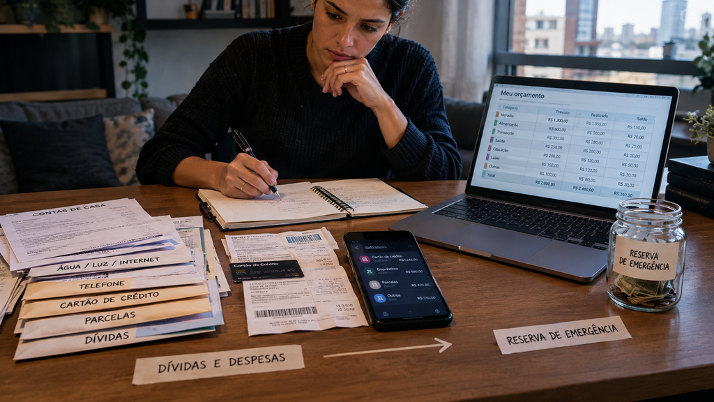 dívidas, orçamento e segurança financeira